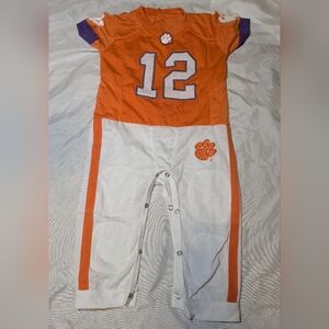 Fast Asleep Clemson University Tigers Full Body‎ Suit Size 9-12 Months